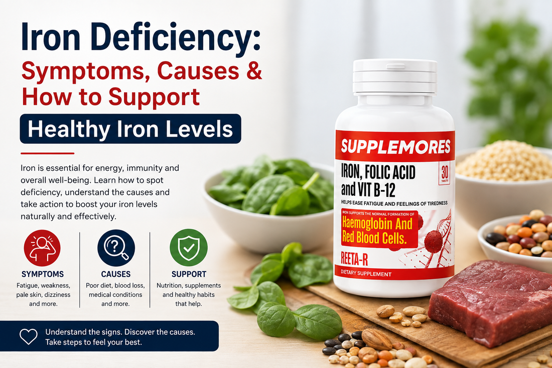 Iron Deficiency: Symptoms, Causes & How to Support Healthy Iron Levels