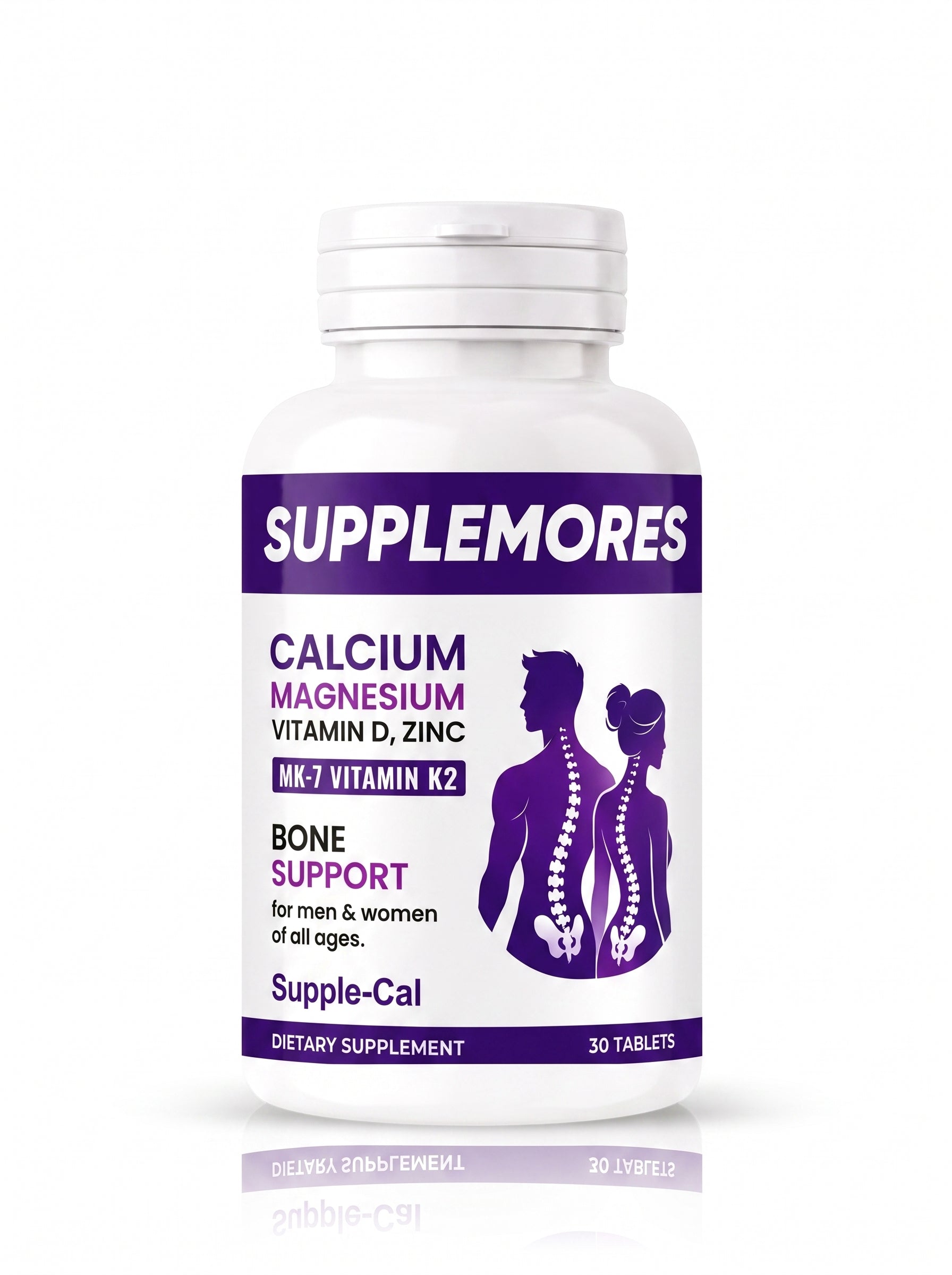 Calcium Magnesium Zinc & Vit D3+K2 Supplemores