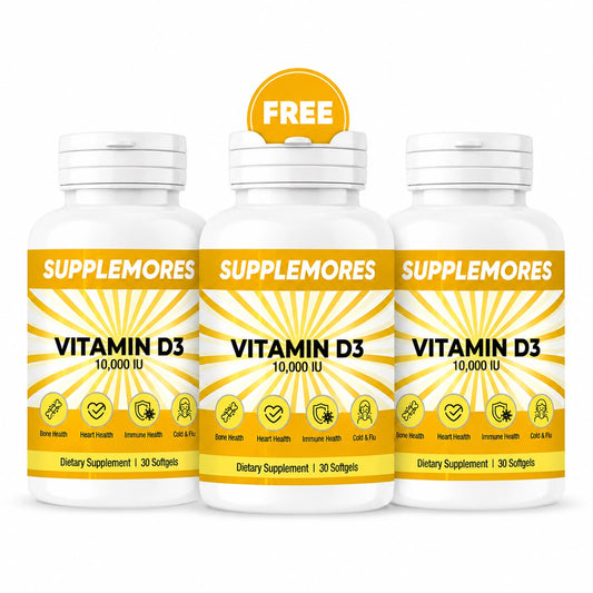 Vitamin D3 10,000 IU (3 Packs) Supplemores