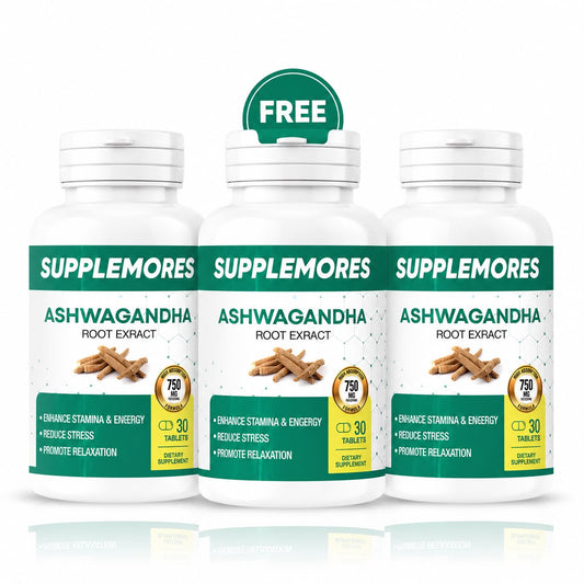 Ashwagandha Root Extract 750mg (3 Packs)