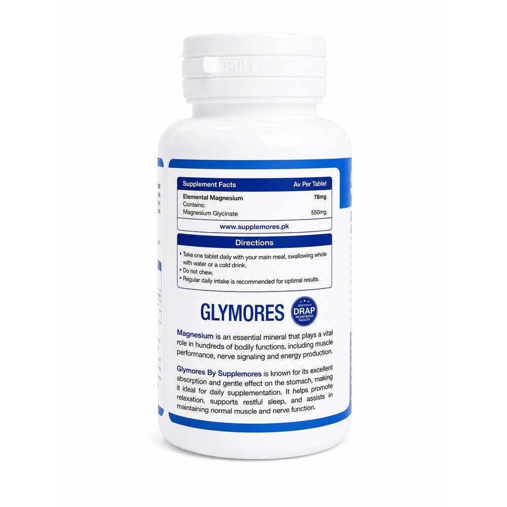 Magnesium Glycinate 550mg Supplemores