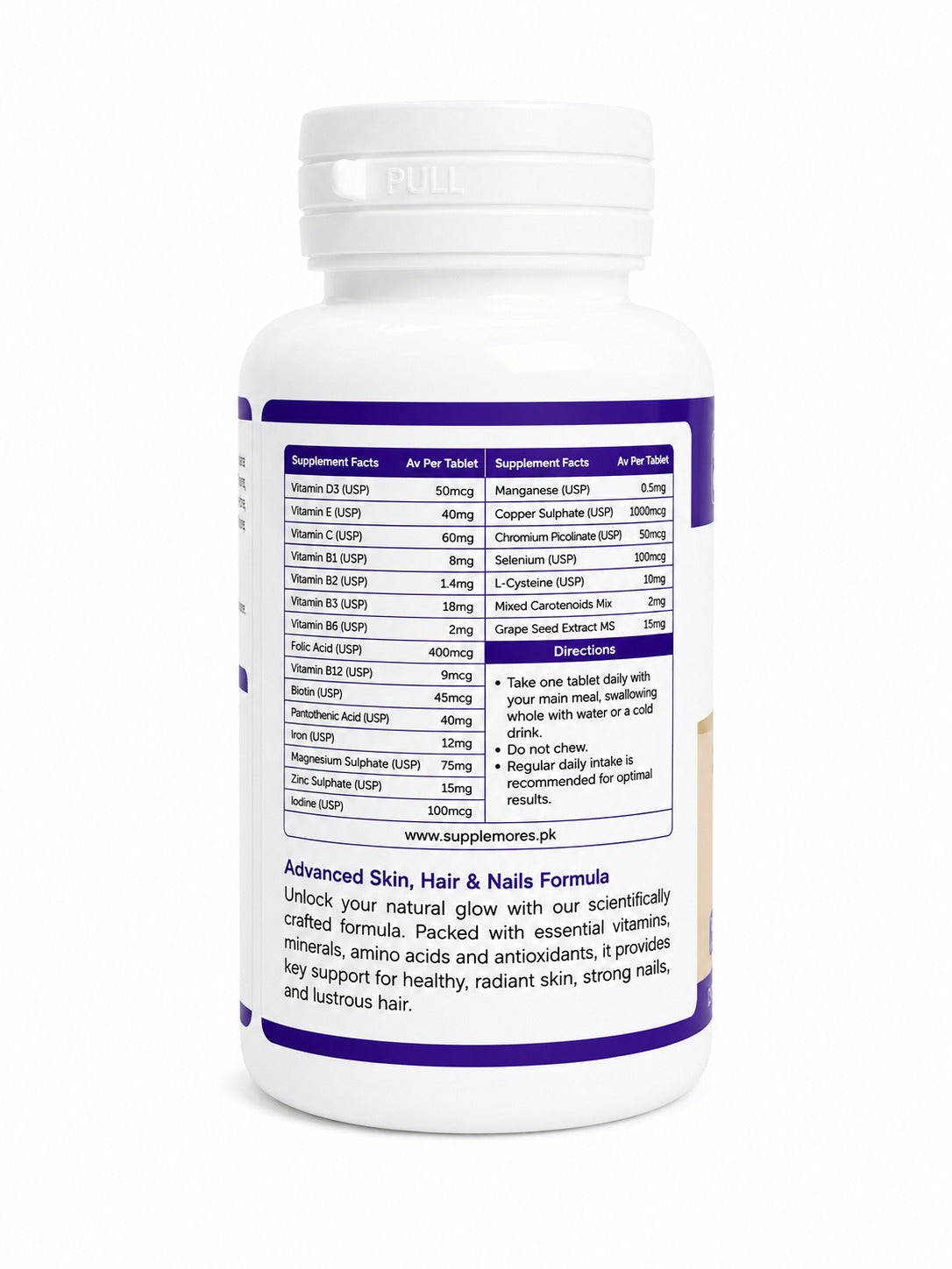 Hair Advanced Care (30 Tablets) Supplemores