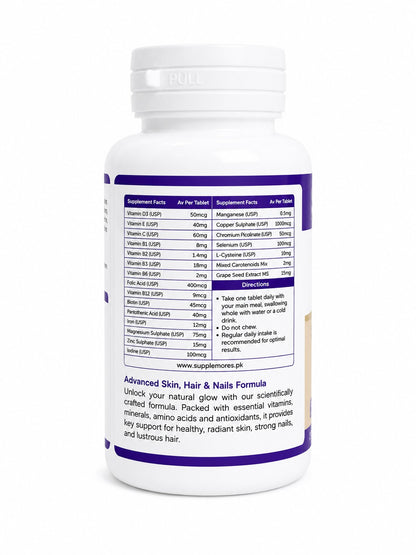 Hair Advanced Care (30 Tablets) Supplemores