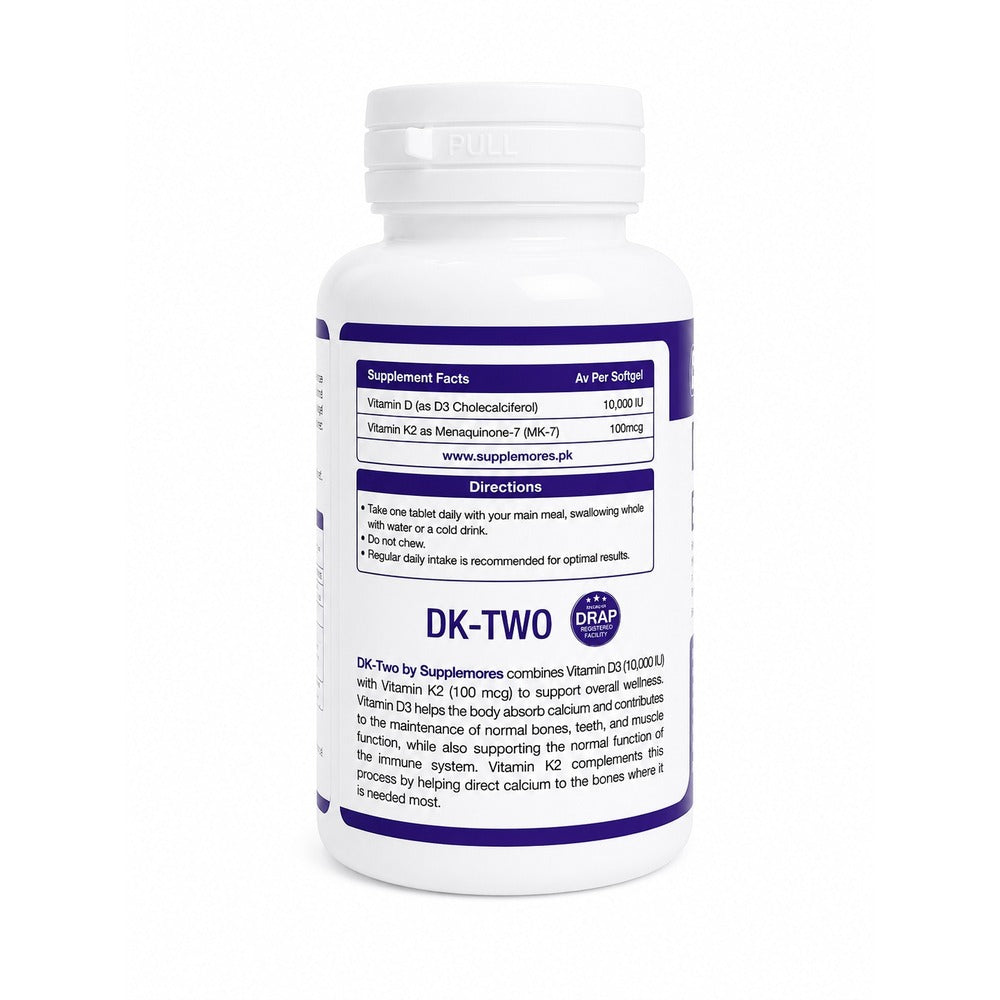 Vitamin D3 10,000 IU + K2 100 MCG Supplemores